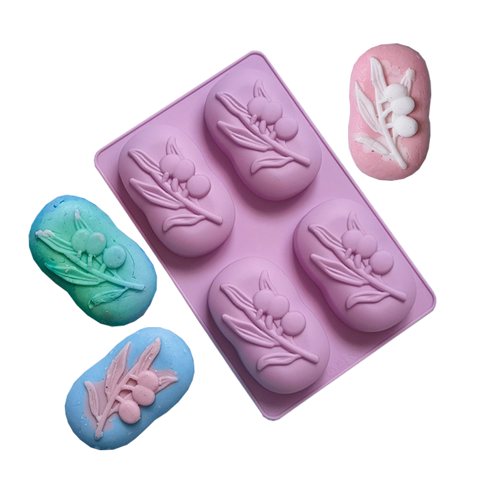 Soap Making Things - Molde de sabão de silicone oval,