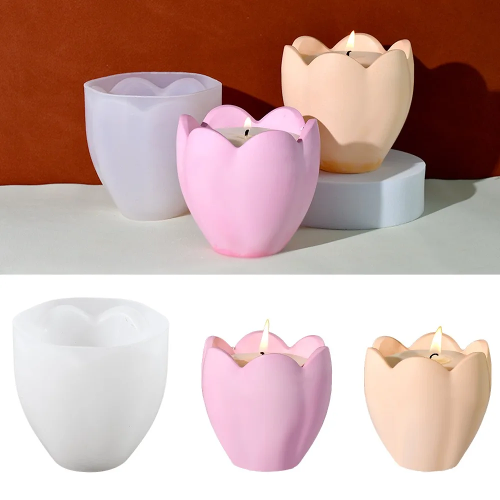 Soap Making For Beginners - Suporte de vela de tulipa, moldes