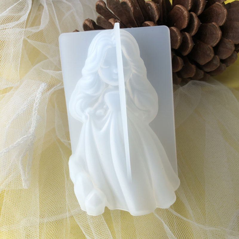 Soap Making Formula - 3d bonito princesa silicone vela molde
