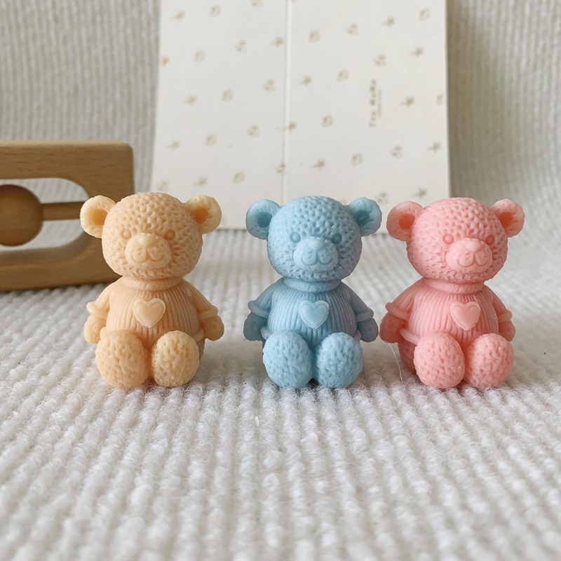 Soap Making For Beginners - Mini amor urso vela molde de