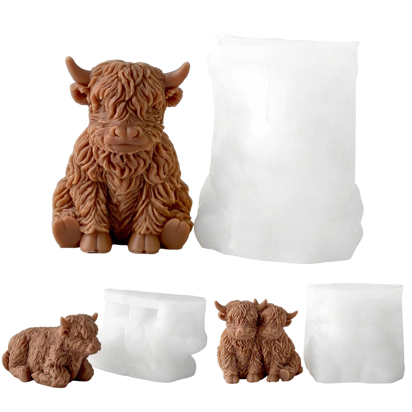 Soap Making For Beginners - Molde de Silicone de Vaca Highland