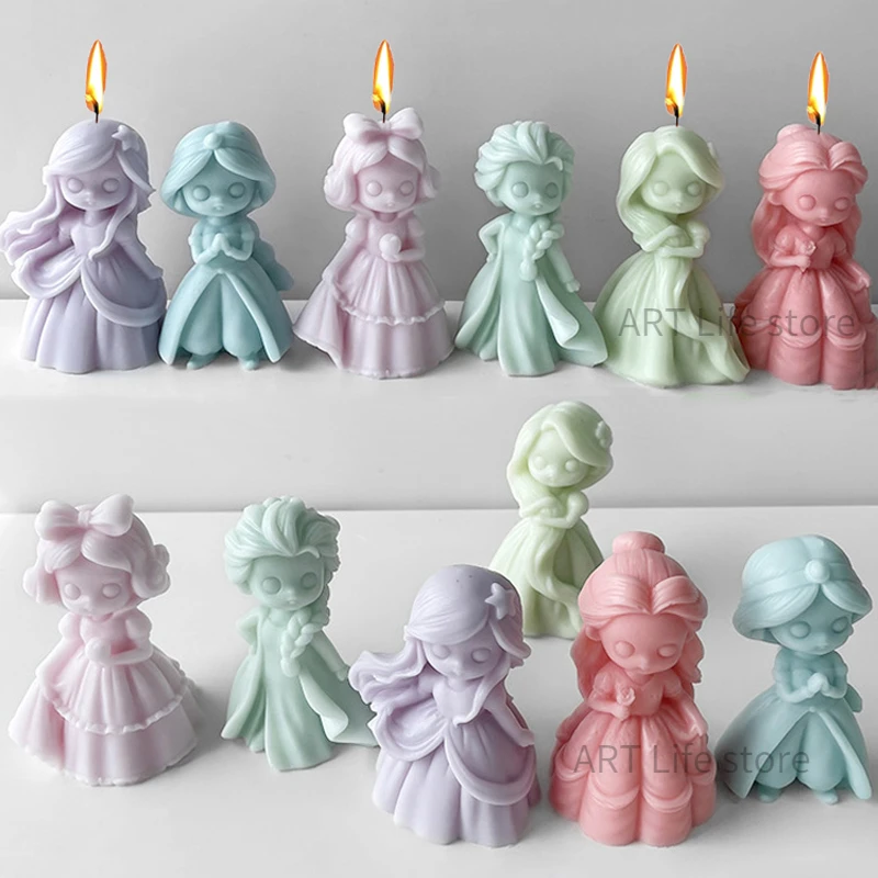 Soap Making For Beginners - Silicone Princesa Boneca Vela Mold, 3D
