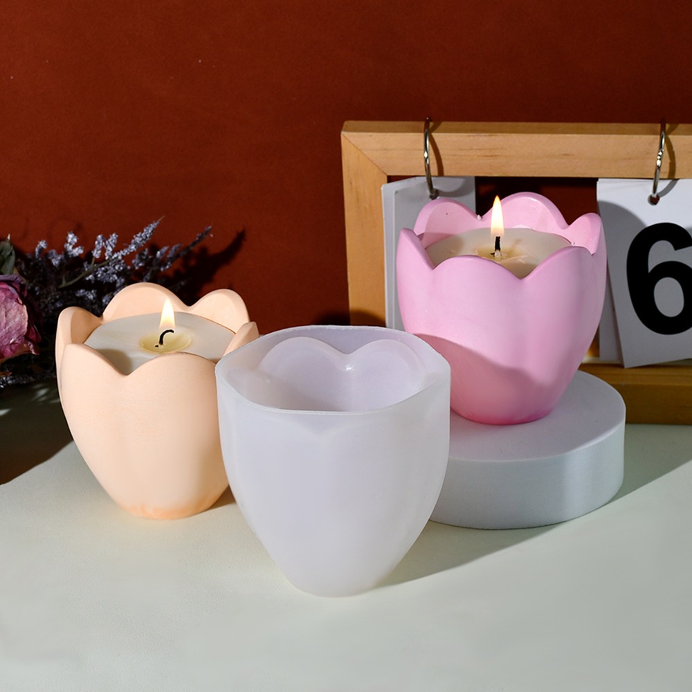 Suporte de vela de tulipa, mol - Soap Making For Beginners avaliação e preço