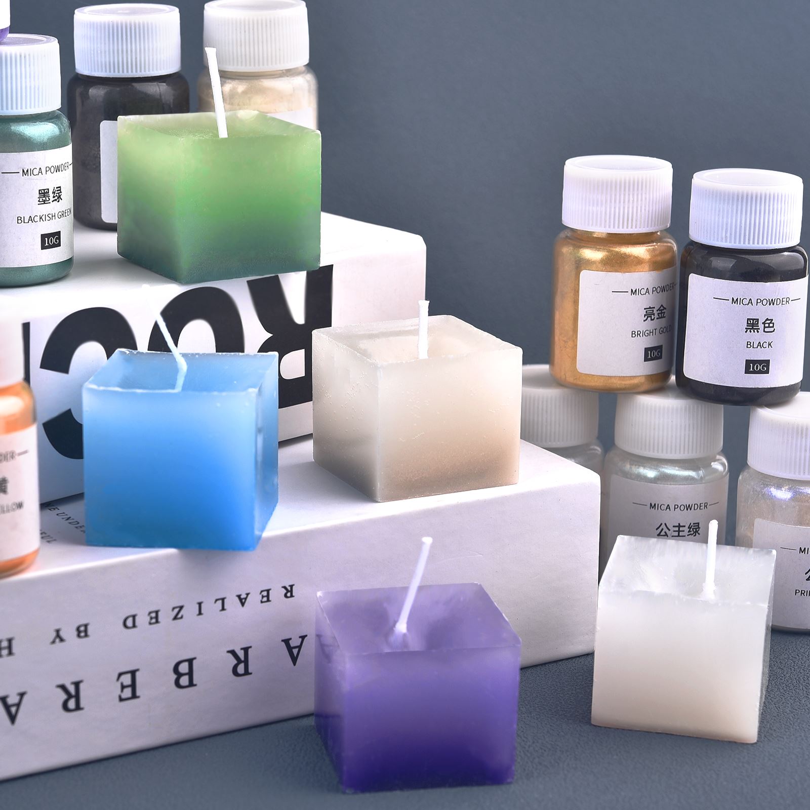 10g perolado mica em pó vela p - Oxide Pigment Soap avaliação e preço