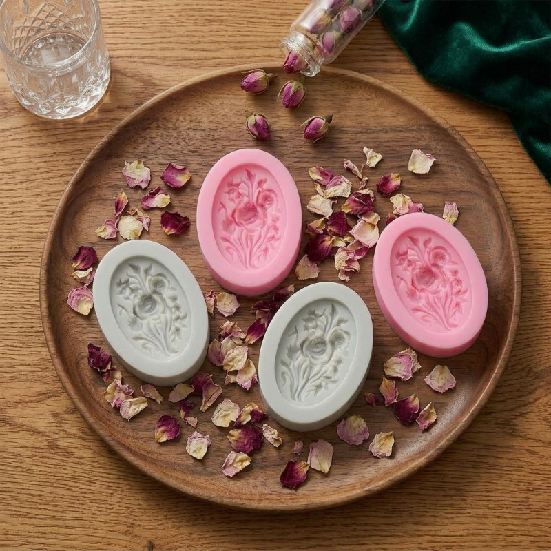 4 moldes de silicone com forma - Soap Making Molds avaliação e preço